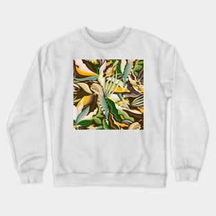 Tropical Birds and Green Plants in the Jungle Crewneck Sweatshirt